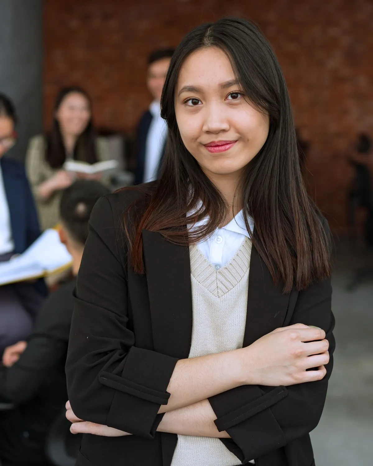 Chân dung công sở với nụ cười tự tin
